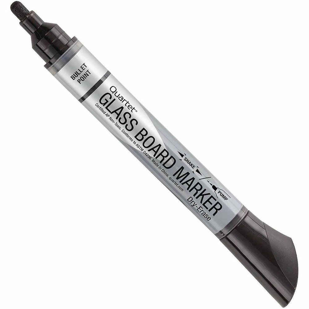 Quartet Premium Dry-Erase Markers for Glass Boards - Erasable - Black Ink - 1 Dozen. Picture 4