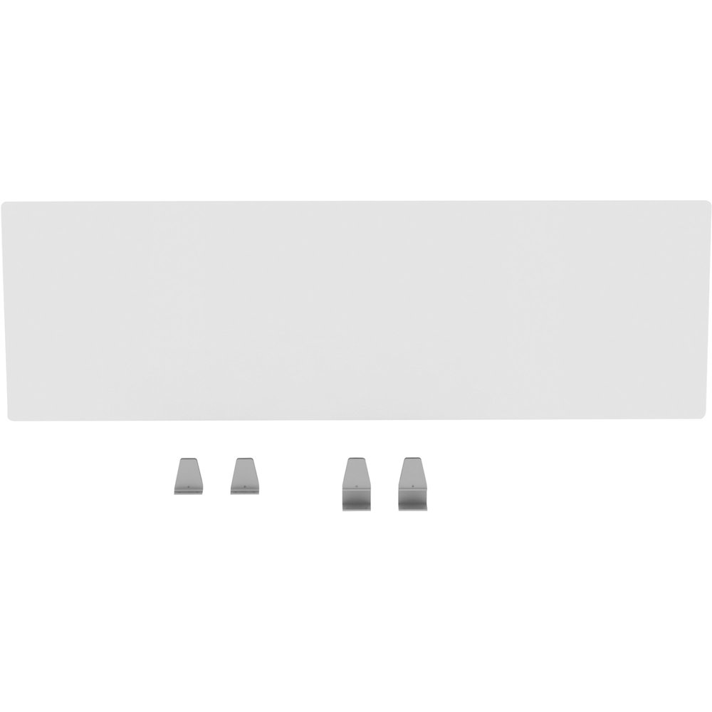 Lorell Relevance Series Modesty/Privacy Panel - 49.2" Width x 15.7" Height - Clear - 1 Each. Picture 3
