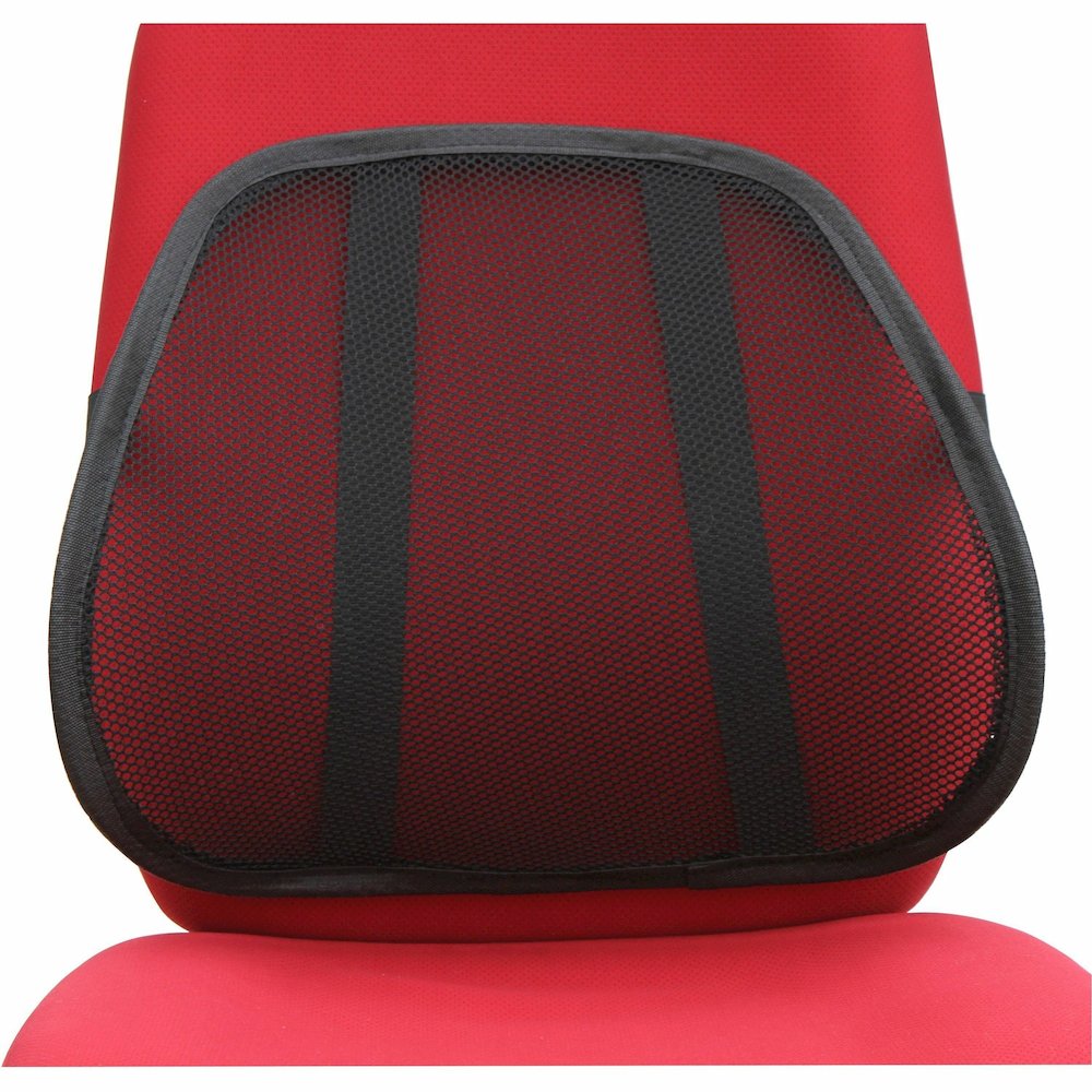 Lorell Ergo Mesh Lumbar Back Support - Black - 1 Each. Picture 3