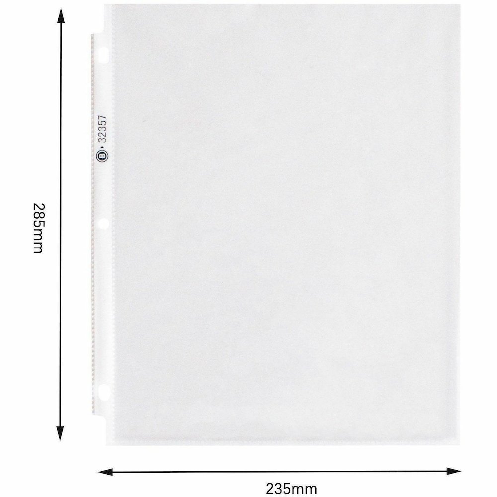 Business Source Sheet Protectors - For Letter 8 1/2" x 11" Sheet - 3 x Holes - Ring Binder - Top Loading - Rectangular - Clear - Polypropylene - 50/Pack - 4 / Box. Picture 6