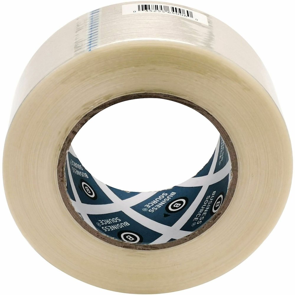 Business Source Filament Tape - 60 yd Length x 2" Width - 3" Core - White - Fiberglass Filament - For Reinforcing - 1 Roll. Picture 3