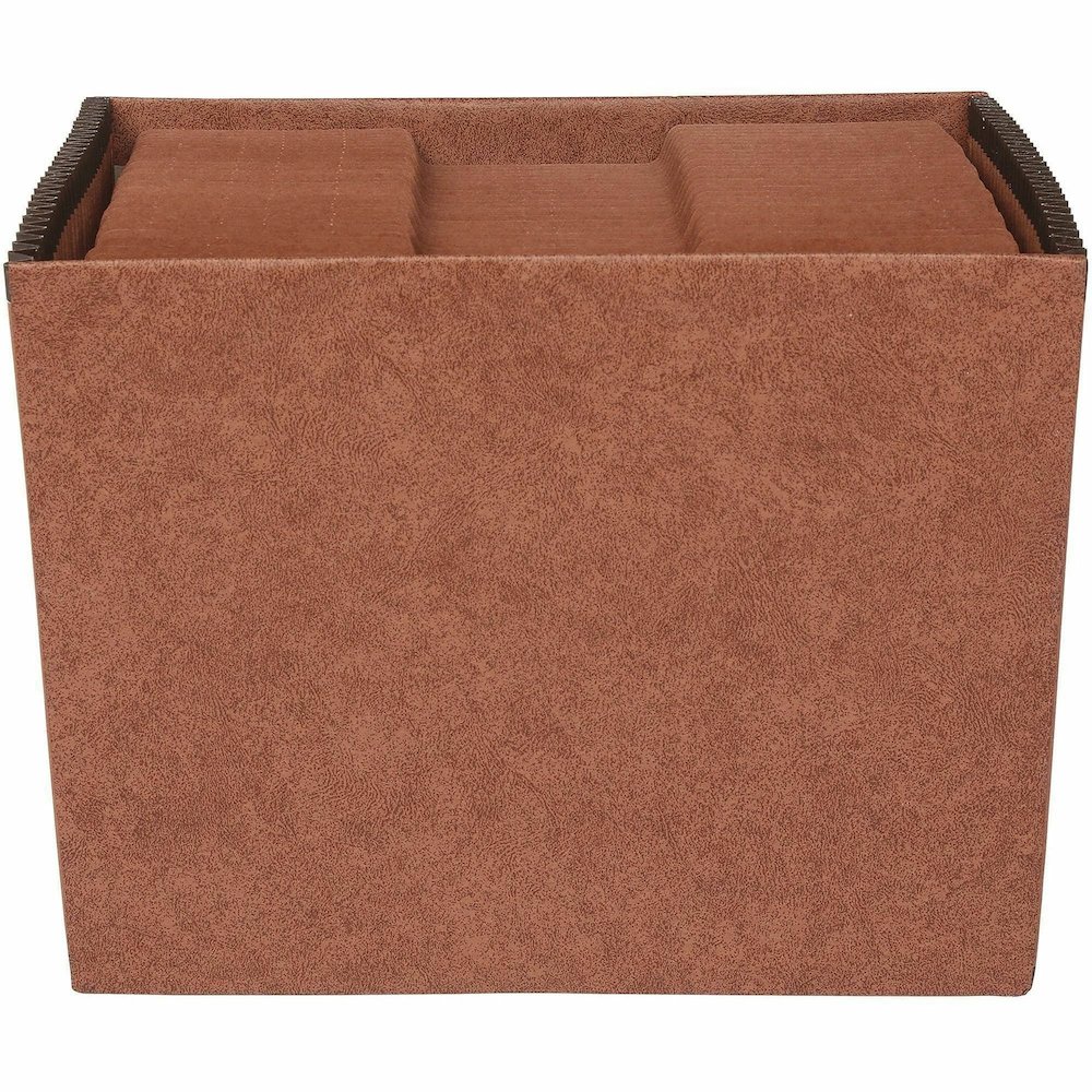 Business Source Letter Recycled Expanding File - 8 1/2" x 11" - 31 Pocket - Brown - 30% Recycled - 1 Each. Picture 3