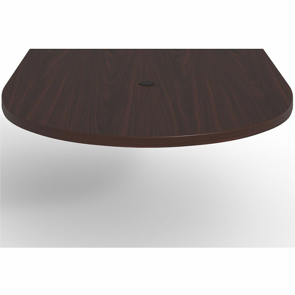Lorell Prominence 2.0 Half-Racetrack Conference Tabletop - Mahogany Racetrack, Laminated Top - 60" Table Top Width x 48" Table Top Depth x 1.50" Table Top Thickness - Conferencing, Office - Assembly R. Picture 4