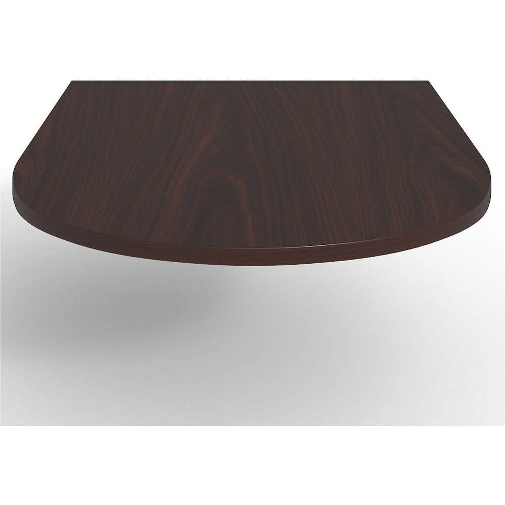 Lorell Prominence 2.0 Half-Racetrack Conference Tabletop - Mahogany Racetrack, Laminated Top - 72" Table Top Width x 48" Table Top Depth x 1.50" Table Top Thickness - Conferencing, Office - Assembly R. Picture 4