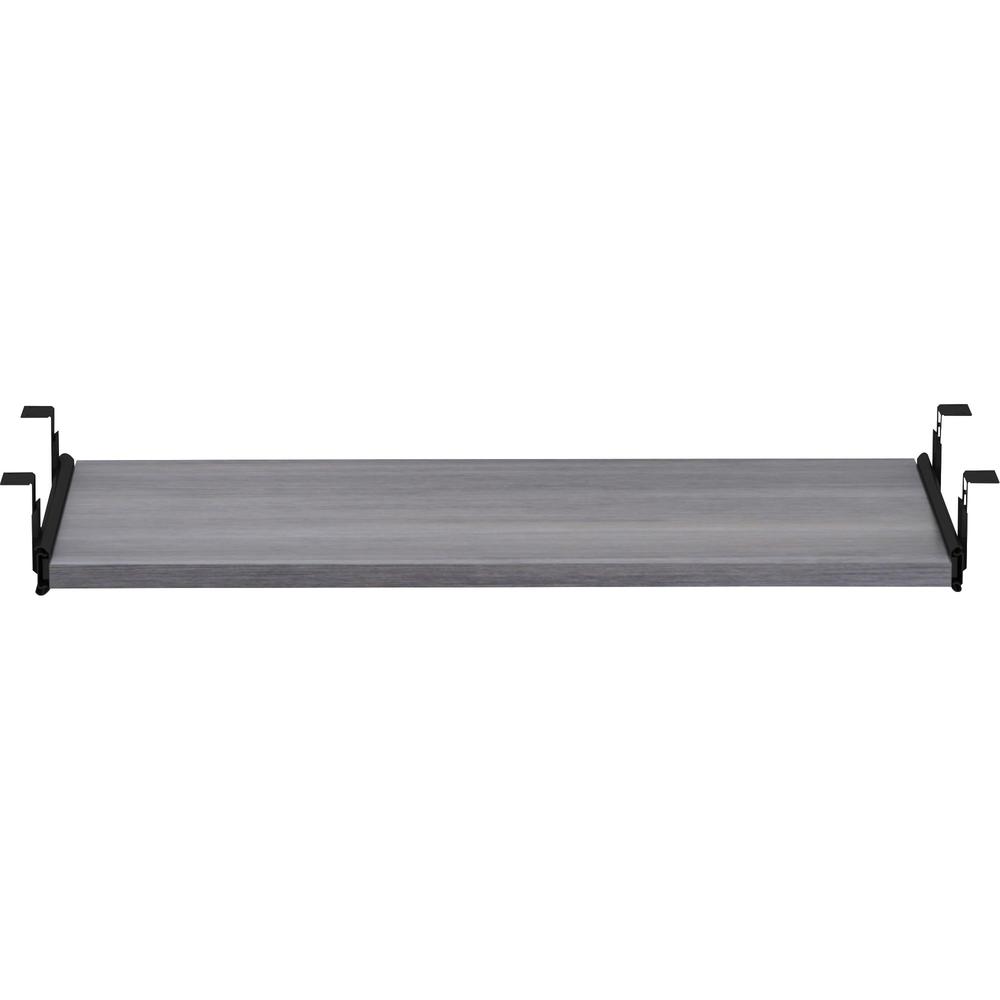 Lorell Universal Keyboard Tray - 15.4" Height x 26" Width x 0.7" Depth - Finish: Charcoal - Durable - 1 Each. Picture 3