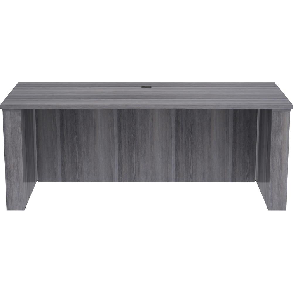 Lorell Essentials Series Sit-to-Stand Desk Shell - 0.1" Thickness Top, 49" Height x 72" Width x 29" Depth - Finish: Weathered Charcoal - Laminate Table Top - 1 Each. Picture 3