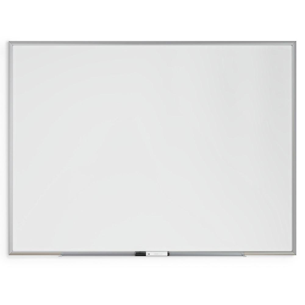 U Brands Magnetic Dry-Erase Board - 48" (4 ft) Width x 36" (3 ft) Height - White Painted Steel Surface - Silver Aluminum Frame - Rectangle - Horizontal/Vertical - Magnetic - 1 Each. Picture 3