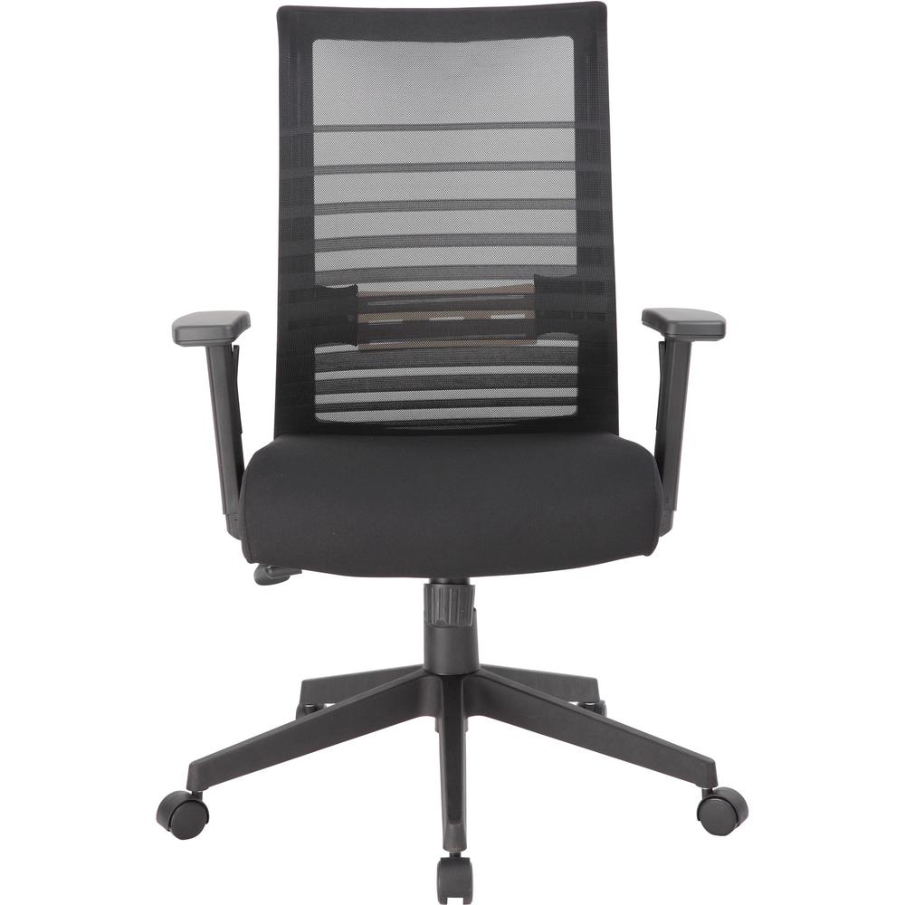 Lorell Removable Mesh Seat Cover - Fabric Seat - Black - Armrest - 1 Each. Picture 3