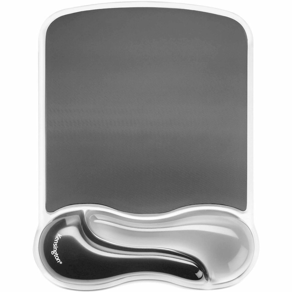 Kensington Duo Gel Mouse Pad Wrist Rest - 1.70" Height x 11.40" Width - Gray - Gel - 1 Each. Picture 4