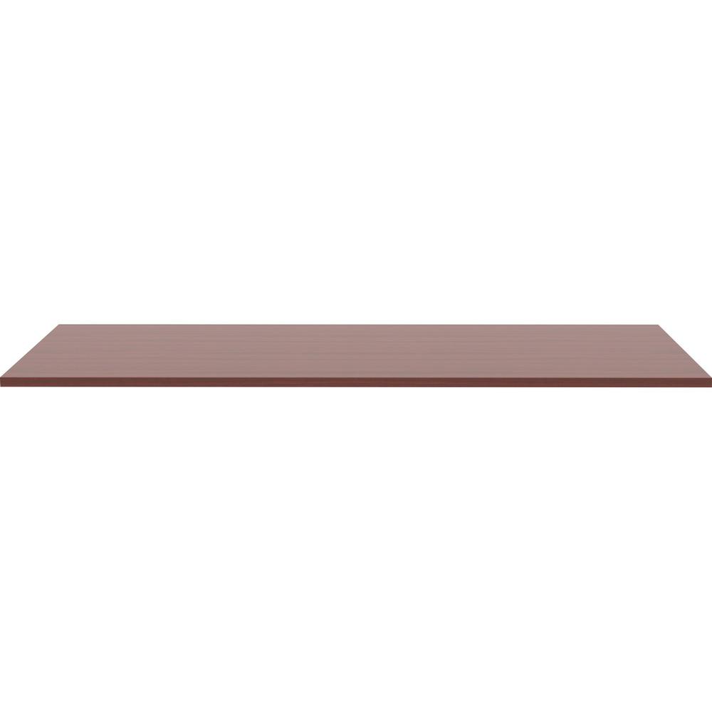 Lorell Revelance Conference Rectangular Tabletop - 71.6" x 47.3" x 1" x 1" - Material: Laminate - Finish: Mahogany. Picture 6
