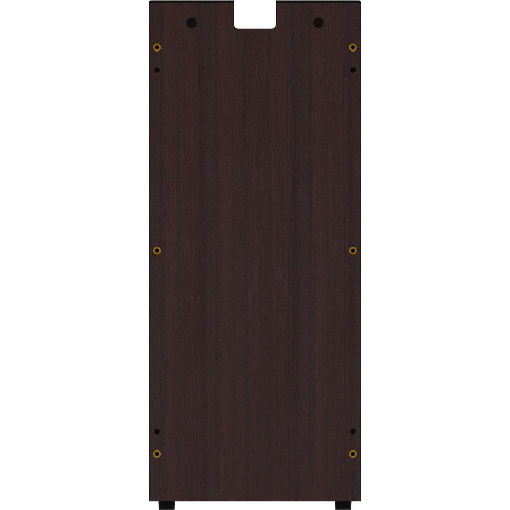 Lorell Essentials Series Credenza Half Leg - 12" x 1"28.5" - Finish: Espresso Laminate. Picture 2