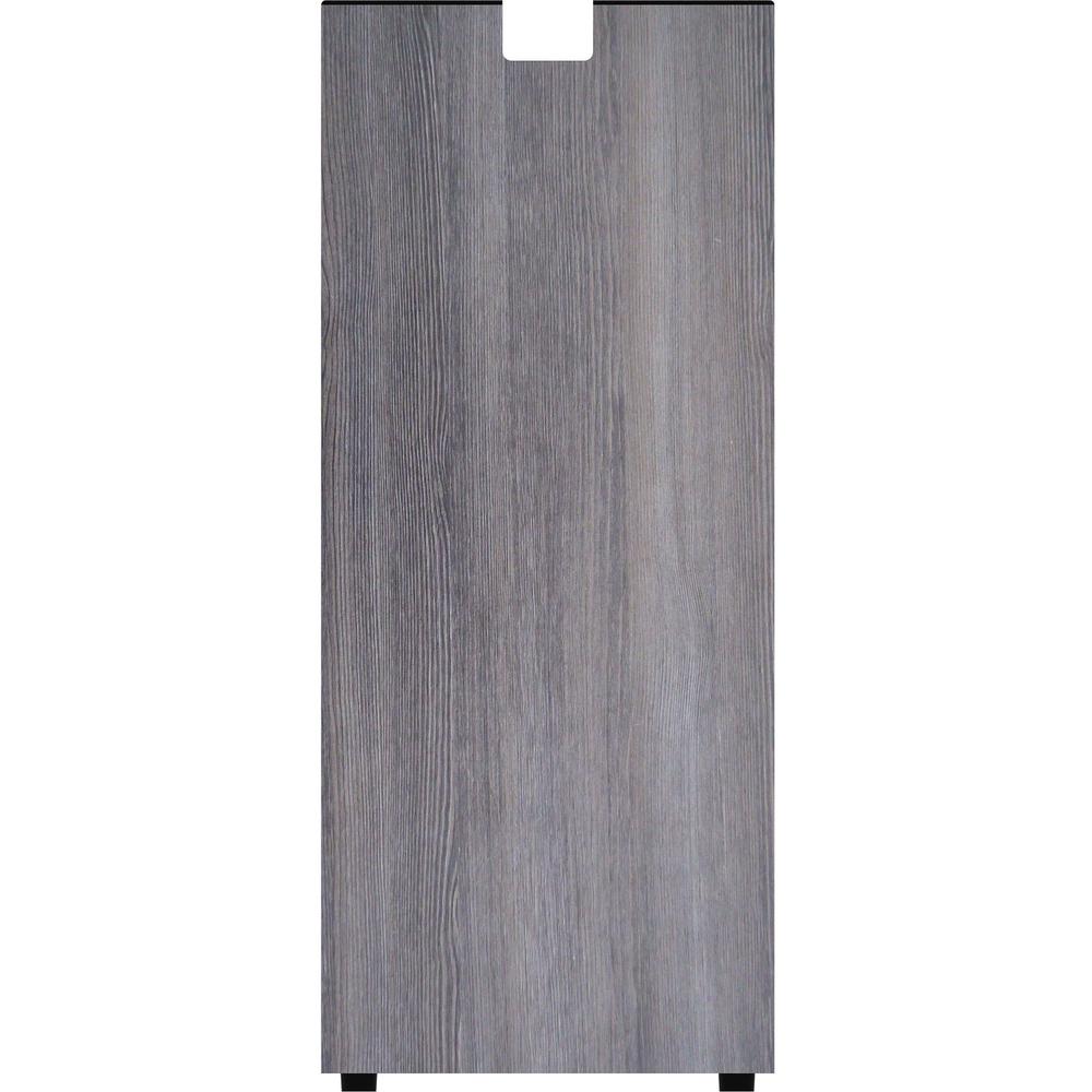 Lorell Essentials Series Credenza Half Leg - 28.5" Height x 12" Width x 1" Depth - Finish: Weathered Charcoal Laminate - 1 Each. Picture 2