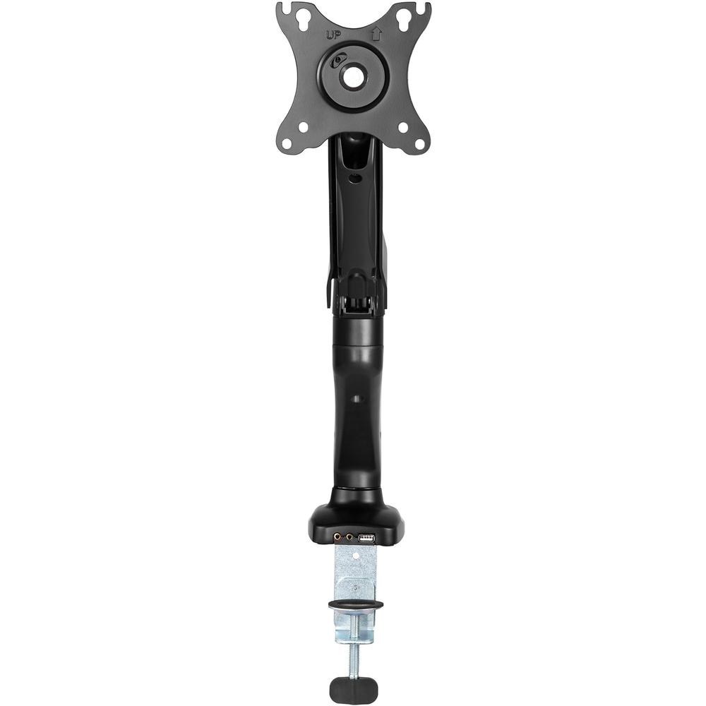 Lorell Mounting Arm for Monitor - Black - Height Adjustable - 1 Display(s) Supported - 14.30 lb Load Capacity - 75 x 75, 100 x 100 - 1 Each. Picture 7