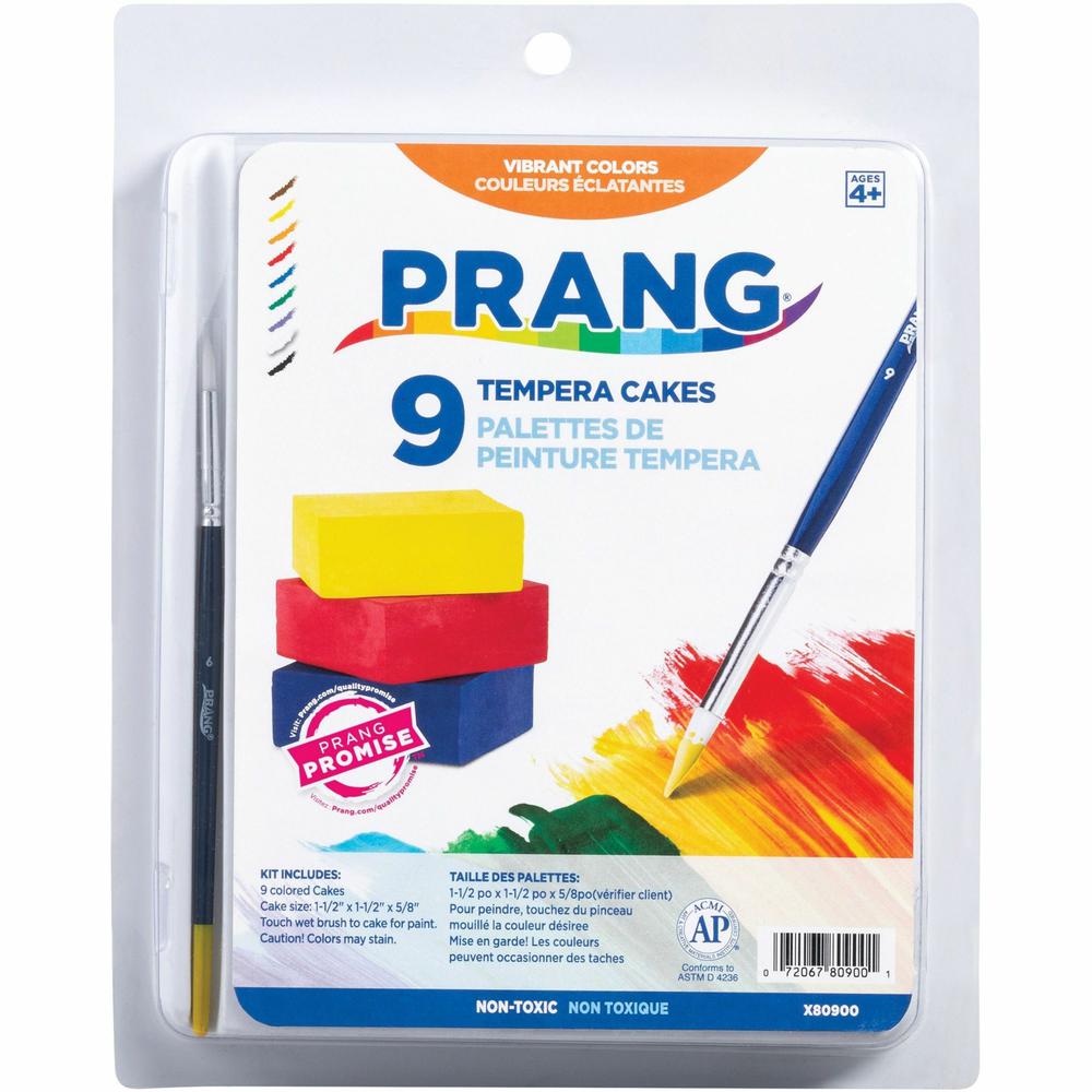 Prang Tempera Cakes Paint Kit - 9 Color(s) - Multicolor - 9 / Set. Picture 5