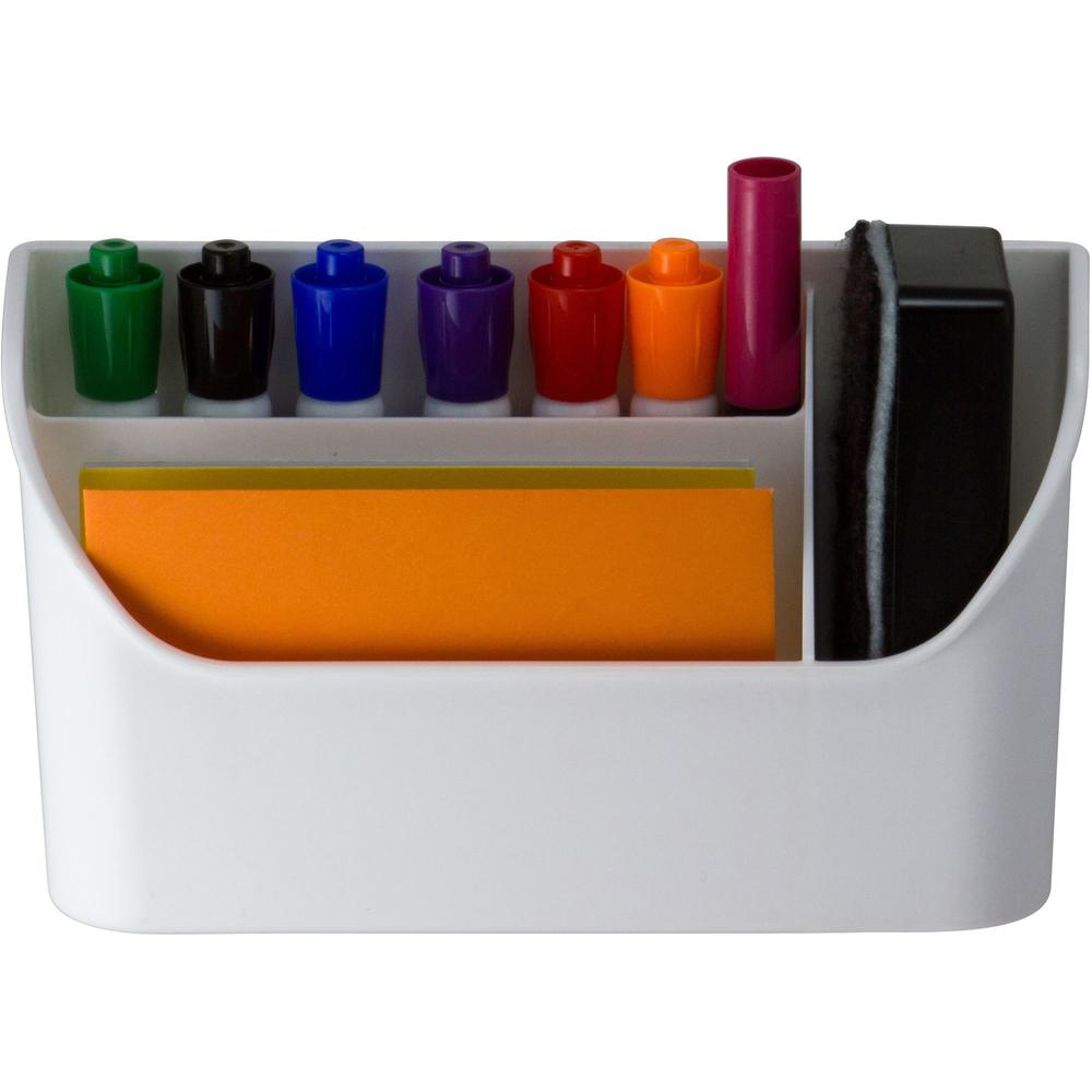 Officemate 92550 MagnetPlus Magnetic Organizer, White - 4.8" Height x 8" Width x 2.5" Depth, Magnetic, White, 1 Each. Picture 12