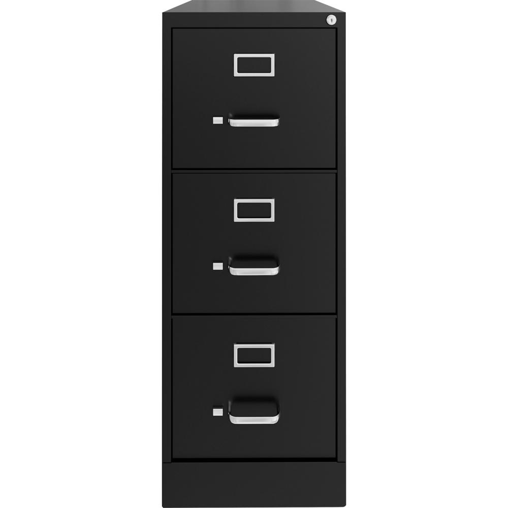 Lorell Fortress Series 22" Commercial-Grade Vertical File Cabinet - 15" Width x 22" Depth x 40.2" Height - 3 x Drawer(s) for File - Letter - Vertical - Ball-bearing Suspension, Removable Lock, Pull Ha. Picture 10