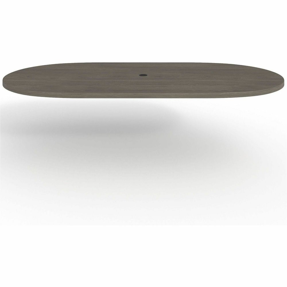 Lorell Prominence 2.0 Racetrack Conference Tabletop - Oval - 96" Width x 48" Depth, x 1.5" Thickness Top - Material: Particleboard - Finish: Gray - Laminated, Durable, Mar Resistant, Burn Resistant, I. Picture 4