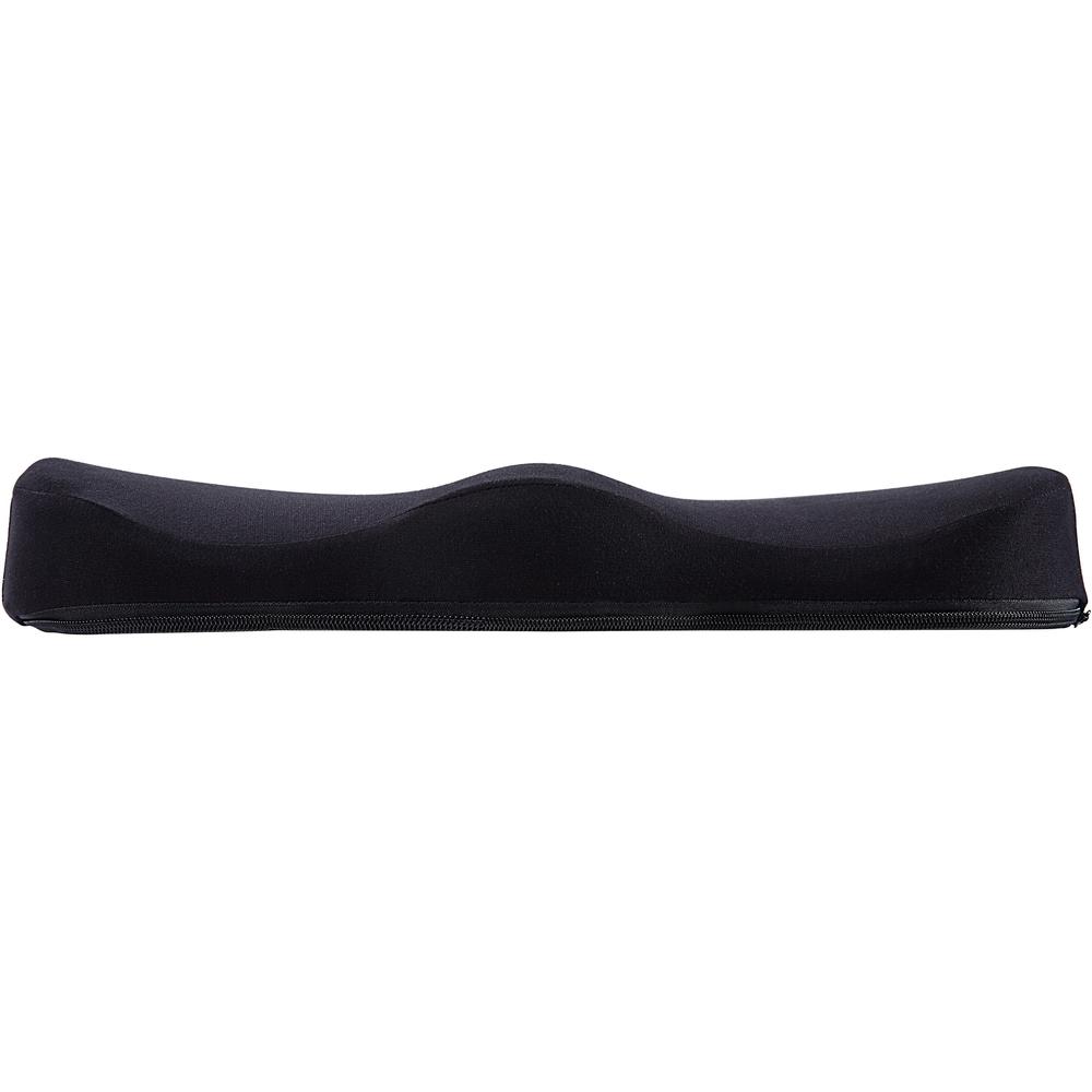 Lorell Butterfly-Shaped Seat Cushion - 17.50" x 15.50" - Fabric, Memory Foam, Silicone - Butterfly - Comfortable, Ergonomic Design, Durable, Machine Washable, Zippered, Anti-slip - Black - 1 Each. Picture 9
