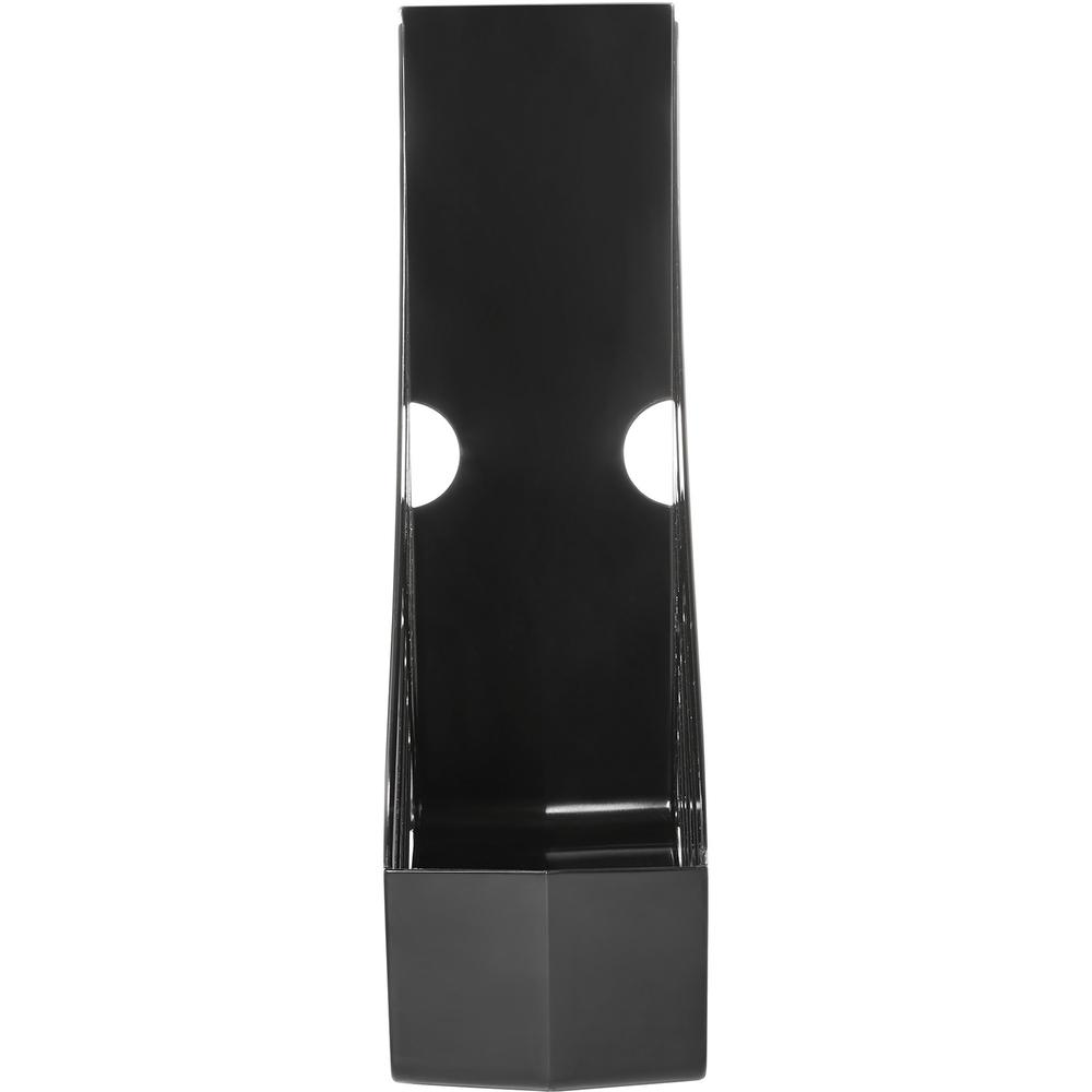 Deflecto AntiMicrobial Jumbo Magazine File - Black - Polystyrene. Picture 3