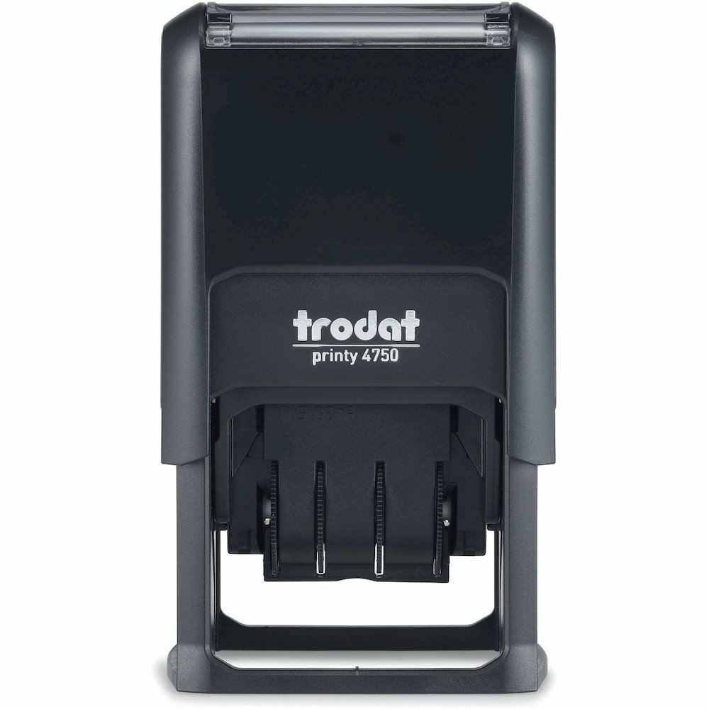 Trodat Received Date Stamp - Date Stamp - RECEIVED - 1" Impression Width x 1.63" Impression Length - 10000 Impression(s) - Blue, Red - Plastic - Recycled - 1 Each. Picture 5
