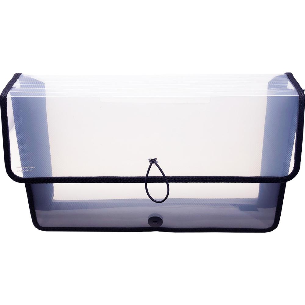 Lion EXPAND-N-FILE File Wallet - 3" Folder Capacity - Clear - 1 Each. Picture 7