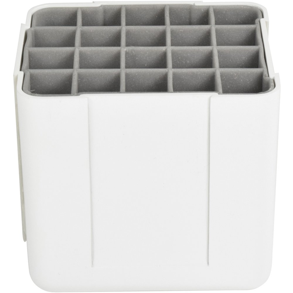 Deflecto Interlocking Marker Organizer - 4.30" Height x 4.40" Width x 3.40" Depth - Desktop - Portable, Stackable - White - Acrylonitrile Butadiene Styrene (ABS) - 1 Each. Picture 4