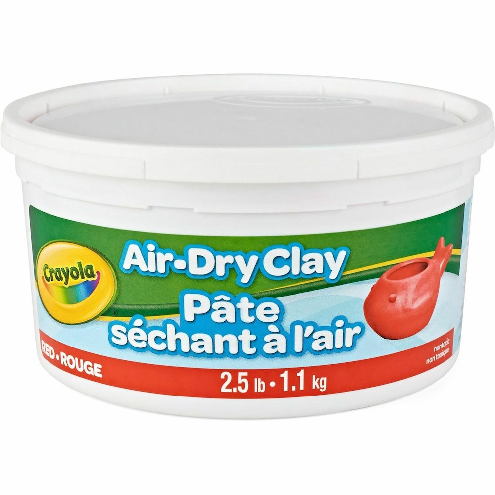 Crayola Air-Dry Clay - Art, Classroom, Art Room - Red - 1 Each. Picture 4