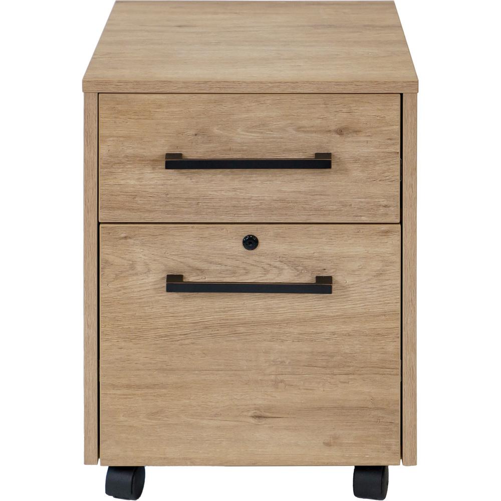 Mason Modern Two Drawer Wood Laminate File Cabinet. Picture 1