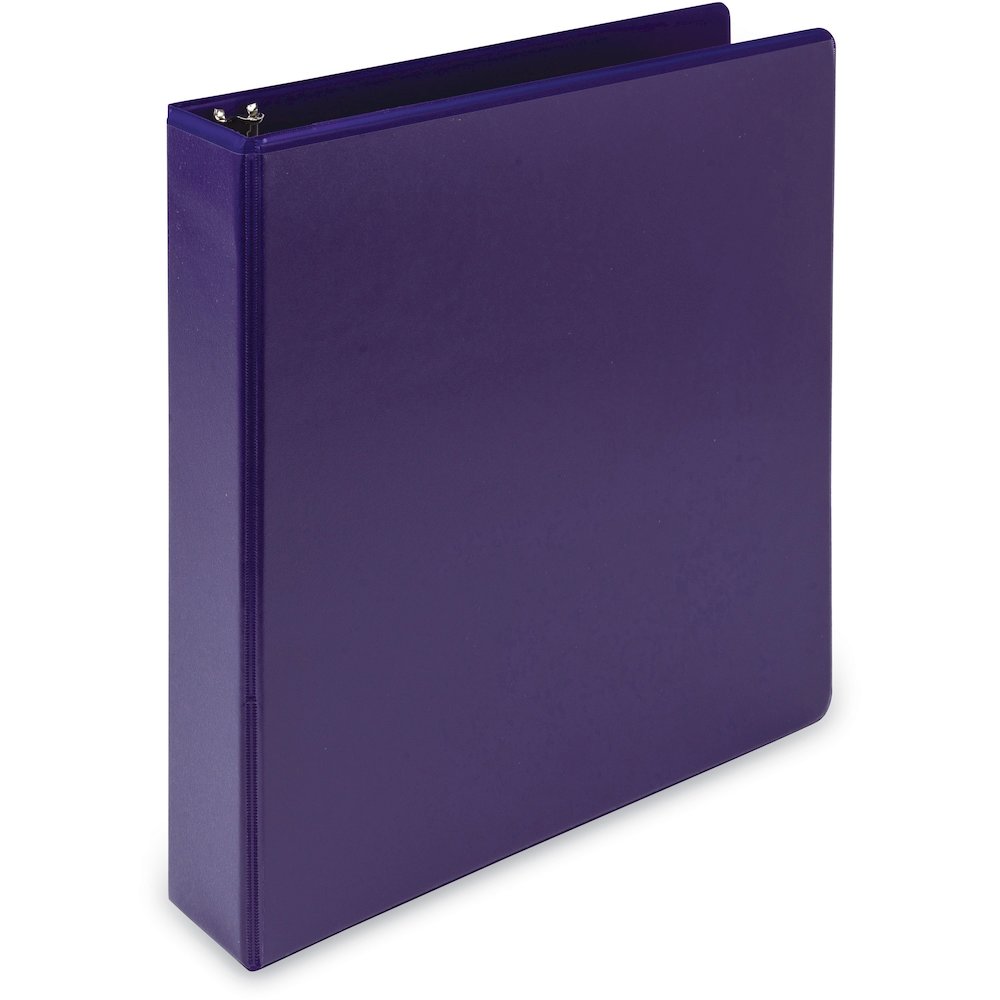 Samsill Earth's Choice Plant-based View Binders - 1 1/2" Binder Capacity - Letter - 8 1/2" x 11" Sheet Size - 3 Ring - Fastener: Round Ring - Chipboard, Polypropylene, Plastic - Purple - Recycled - Bi. Picture 5