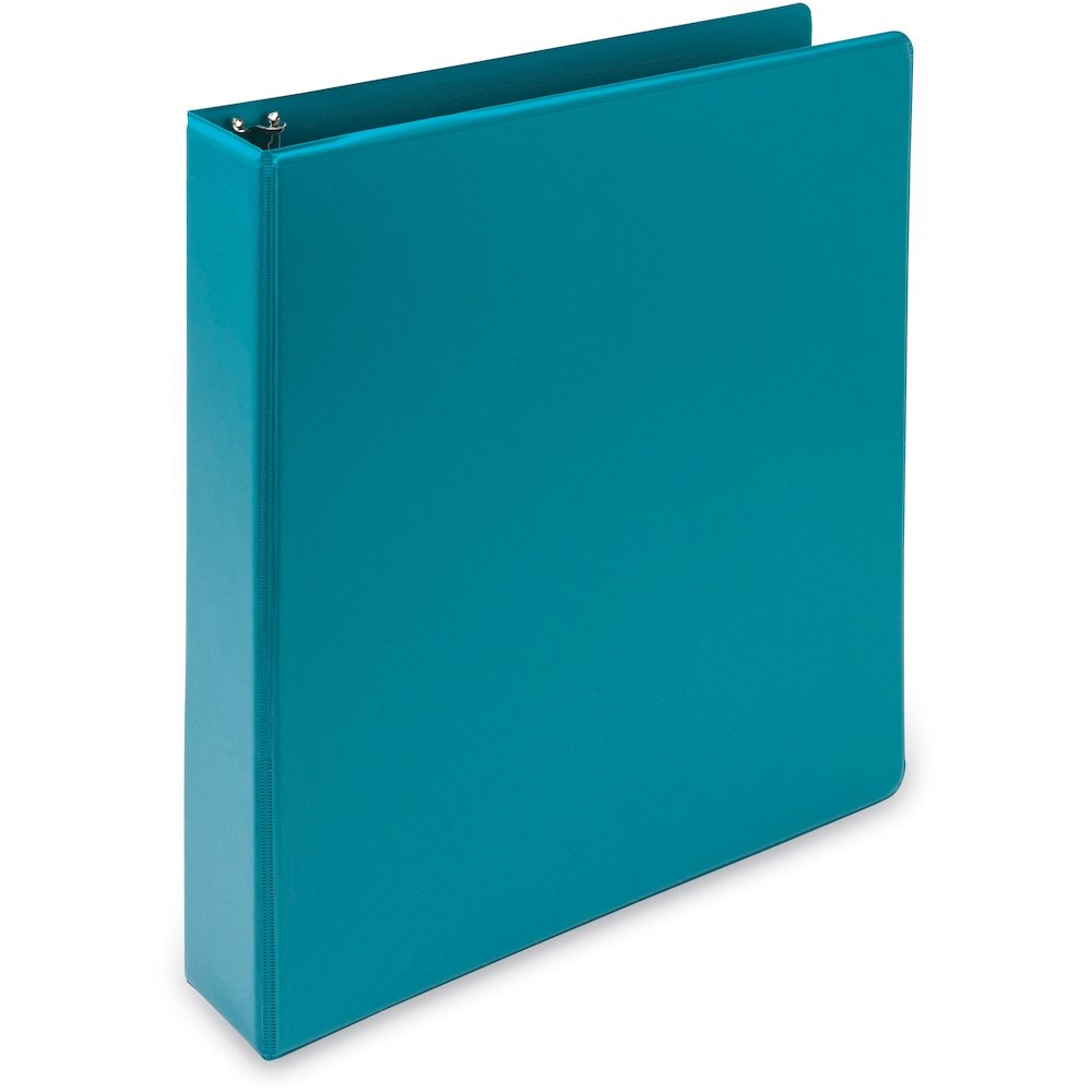 Samsill Earth's Choice Plant-based View Binders - 1 1/2" Binder Capacity - Letter - 8 1/2" x 11" Sheet Size - 3 Ring - Fastener: Round Ring - Chipboard, Polypropylene, Plastic - Turquoise - Recycled -. Picture 3