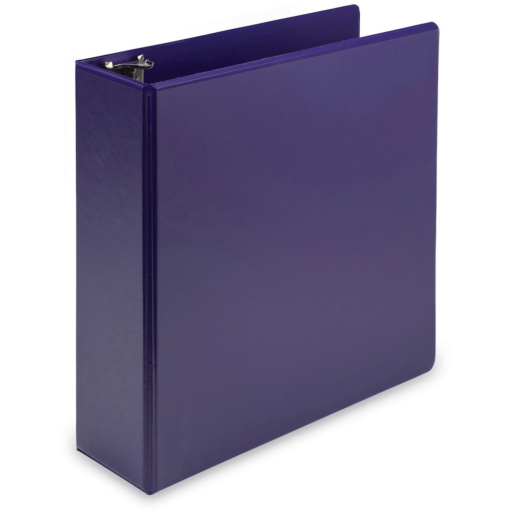 Samsill Earth's Choice Plant-based View Binders - 3" Binder Capacity - Letter - 8 1/2" x 11" Sheet Size - 3 Ring - Fastener: Round Ring - Chipboard, Polypropylene, Plastic - Purple - Recycled - Durabl. Picture 5