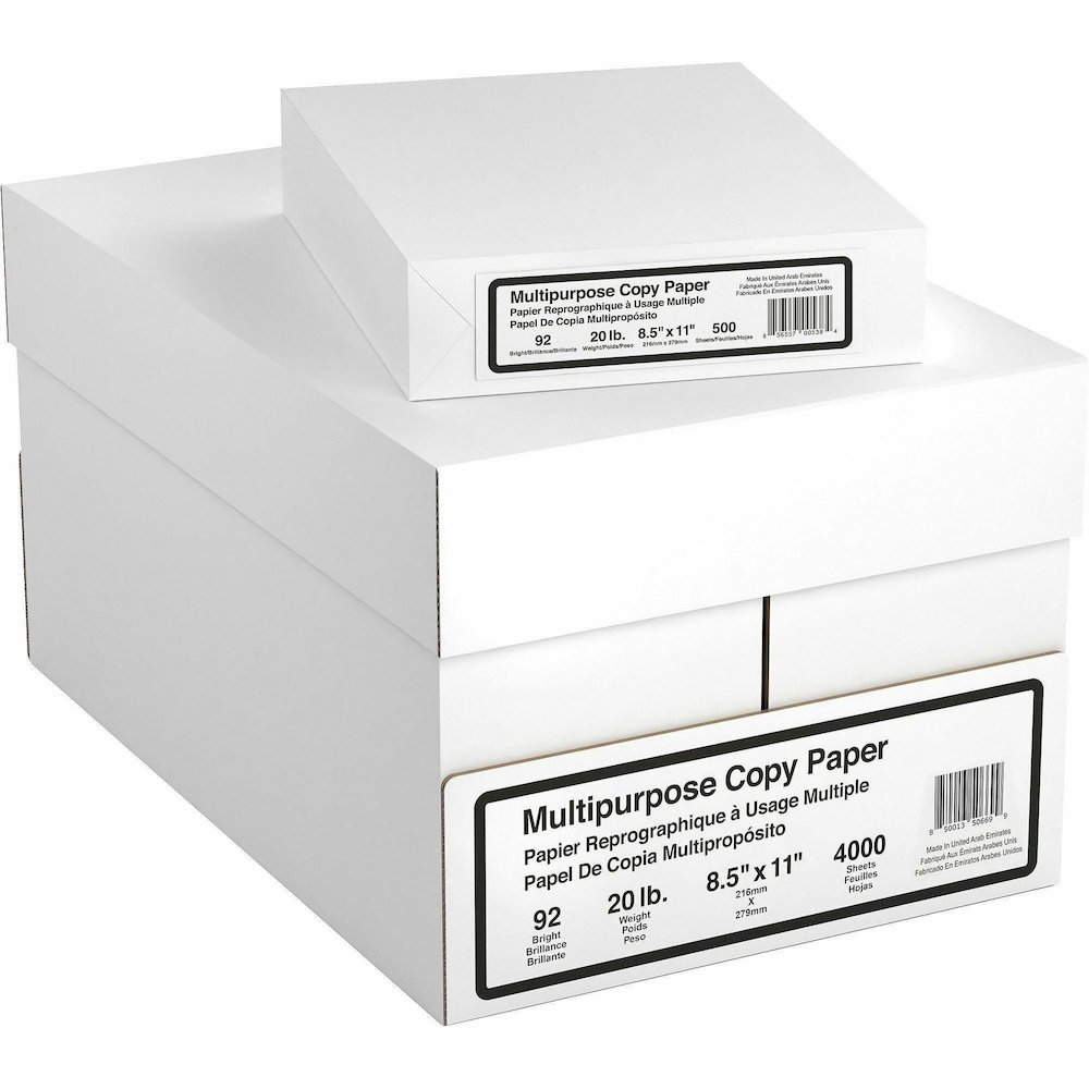 Special Buy Economy 20 lb Copy Paper - 8 1/2" x 11" - 20 lb Basis Weight - White - 500 Sheets per Ream - 48 / Pallet. Picture 4