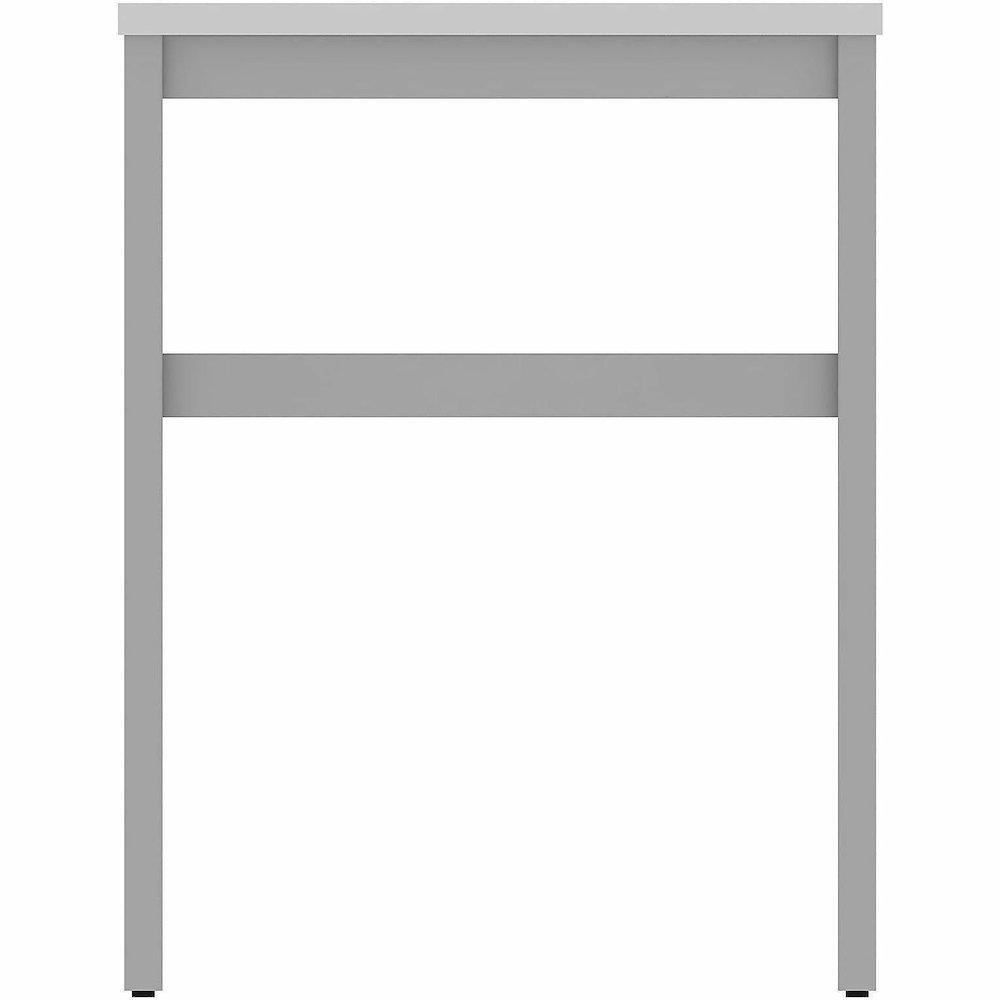 Lorell Table Base - Powder Coated H-shaped, Silver Base - 28.50" Height x 71.60" Width x 23.20" Depth - Metal Base Material - 1 Each. Picture 3