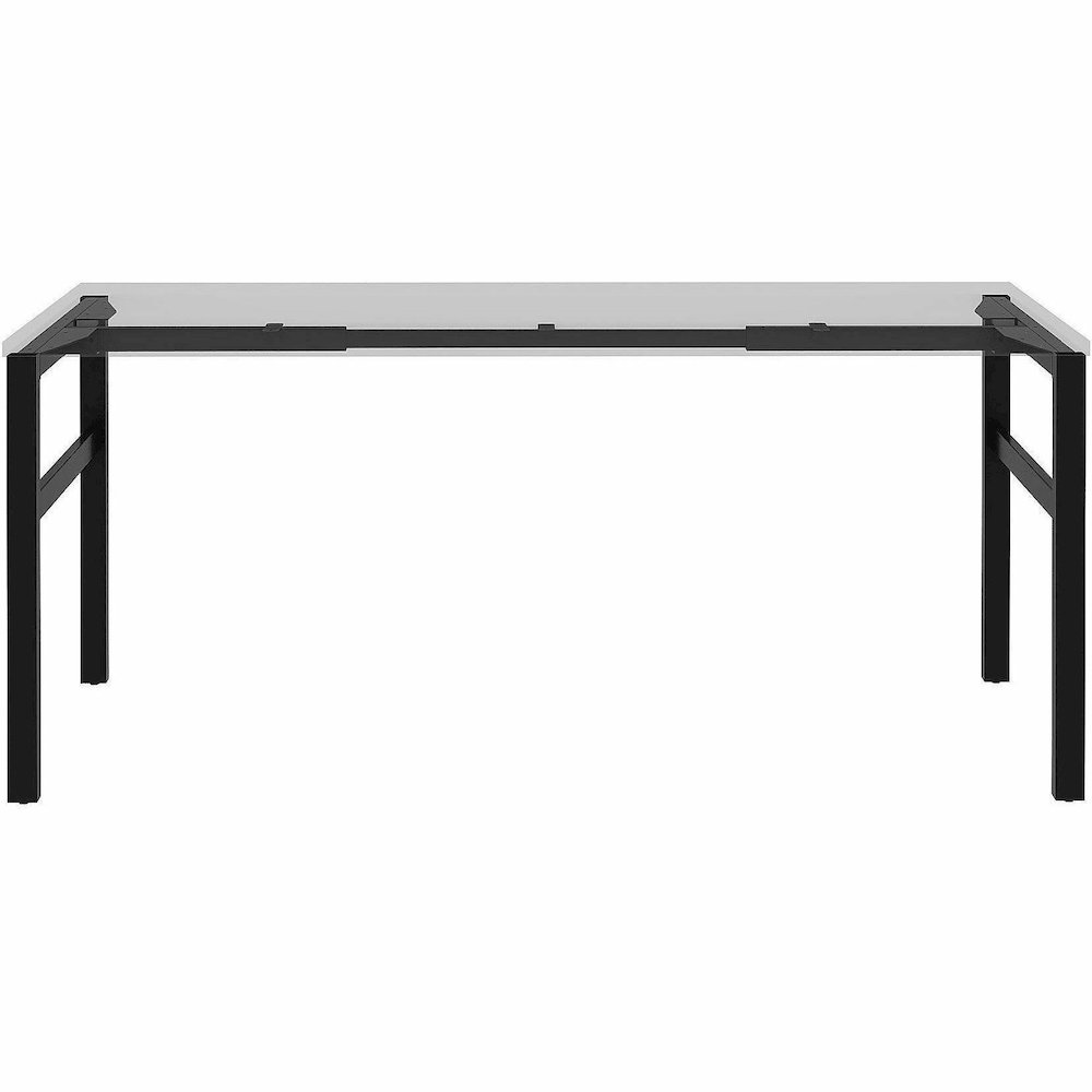 Lorell Table Base - Powder Coated H-shaped, Black Base - 28.50" Height x 71.60" Width x 23.20" Depth - Metal Base Material - 1 Each. Picture 6