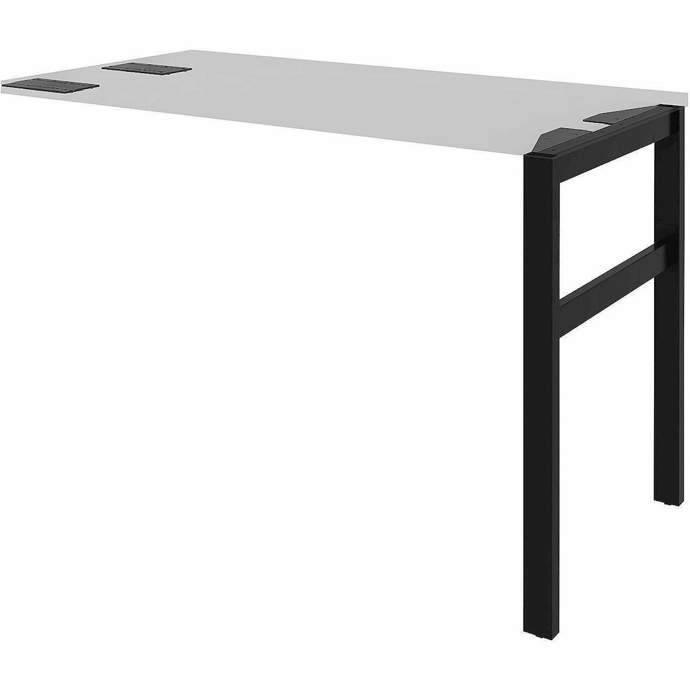 Lorell Adjustable Table Leg Bases & Returns - Assembly Required - Black - 1 / Each. Picture 4