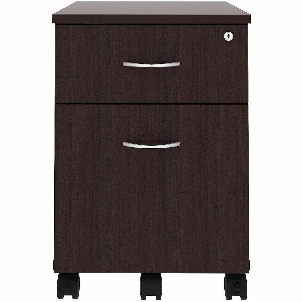 Lorell File Cabinet - for File, Box - Mobility - Espresso - No. Picture 3