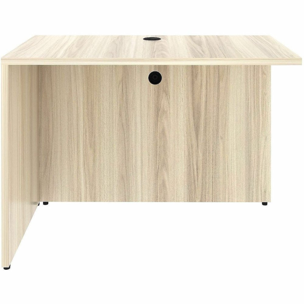 Lorell Essentials Rectangular Return Shell - Rectangle - 1" Thickness Table Top, 29.5" Height x 42" Width x 24" Depth Return Shell - Material: Laminate, Metal - Finish: Modern Elm - Laminate, Modern E. Picture 3