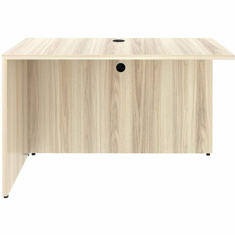 Lorell Essentials Rectangular Return Shell - Rectangle - 1" Thickness Table Top, 29.5" Height x 48" Width x 24" Depth Return Shell - Material: Laminate, Metal - Finish: Modern Elm - Laminate, Modern E. Picture 3