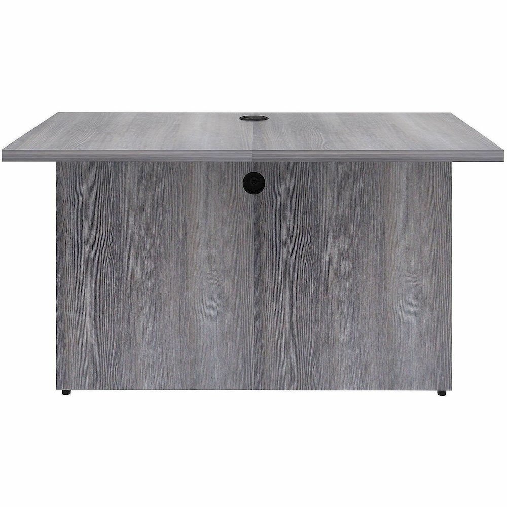 Lorell Weathered Charcoal Laminate Desking - 29.5" Height x 42" Width x 24" Depth, 1" Thickness Top - Finish: Weathered Charcoal - Weathered Charcoal, Laminate Table Top - Laminated, Cam Lock, Durable. Picture 3