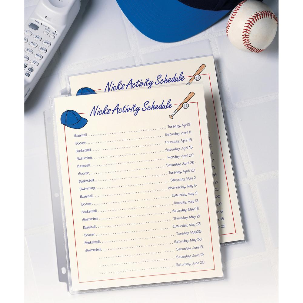 Avery&reg; Standard-Weight Sheet Protectors - For Letter 8 1/2" x 11" Sheet - Clear - Polypropylene - 25 / Pack. Picture 4