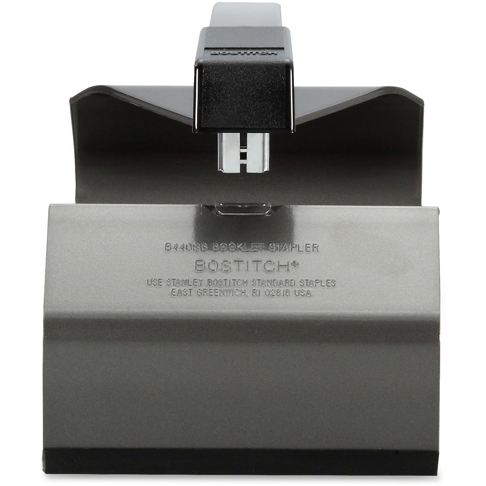 Bostitch Booklet Stapler - 20 of 16lb Paper Sheets Capacity - 210 Staple Capacity - Full Strip - 1/4" Staple Size - 1 Each - Black. Picture 3