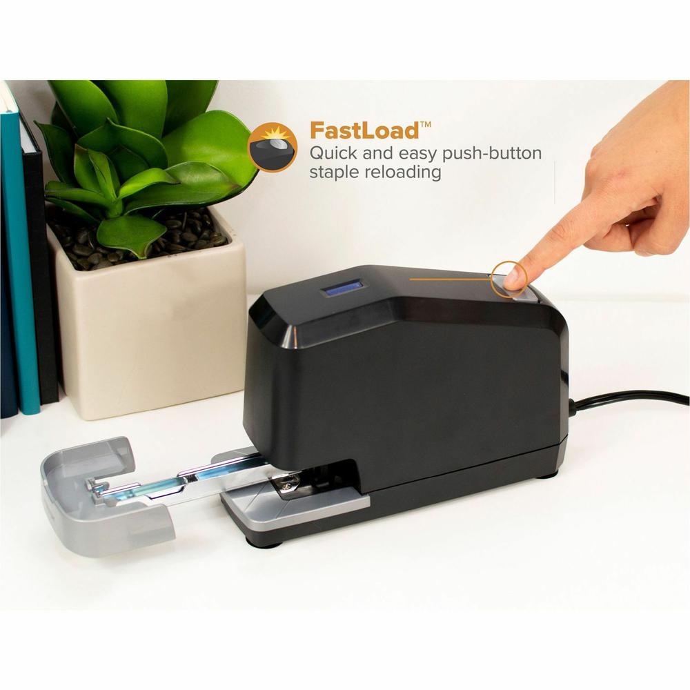 Bostitch B8 Impulse 45 Electric Stapler - 45 of 20lb Paper Sheets Capacity - 210 Staple Capacity - Full Strip - 1/4" Staple Size - 1 Each - Black. Picture 4