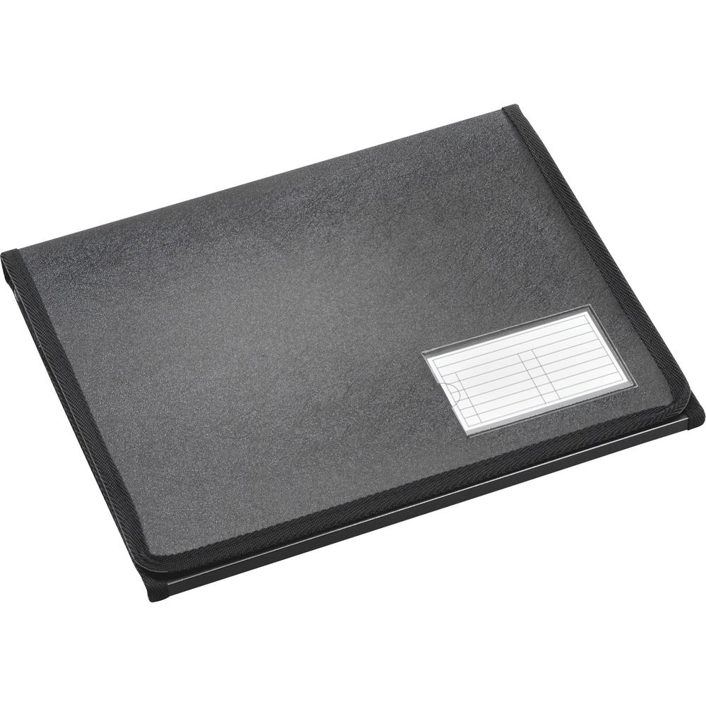 Cardinal Easel Showfile Presentation Book - Letter - 8 1/2" x 11" Sheet Size - 40 Sheet Capacity - 20 Front, Internal Pocket(s) - Poly - Black - 13.44 oz - Lightweight, Hook & Loop Closure, Acid-free . Picture 2