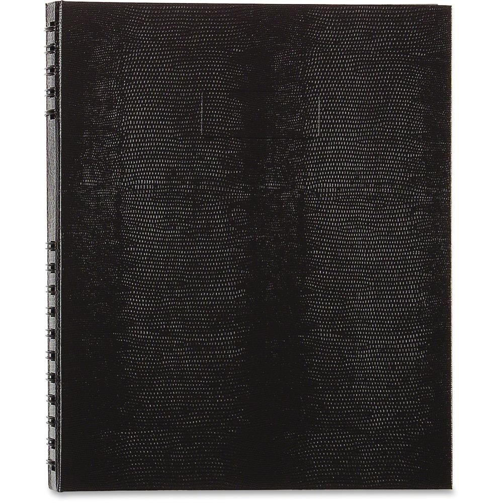 Rediform NotePro Twin - wire Composition Notebook - Letter - 150 Sheets - Twin Wirebound - Letter - 8 1/2" x 11" - 8.50" x 11.6" x 18.9" - White Paper - Black Lizard Cover - Micro Perforated, Self-adh. Picture 3