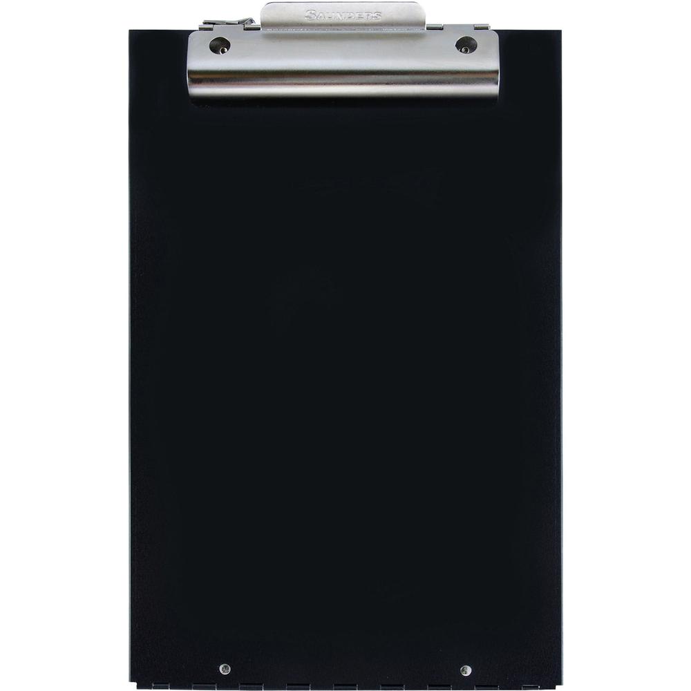 Saunders Aluminum Bottom Opening Form Holder - 1" Clip Capacity - Storage for Stationary - Bottom Opening - 8 1/2" x 12" - Aluminum - Black - 1 Each. Picture 3