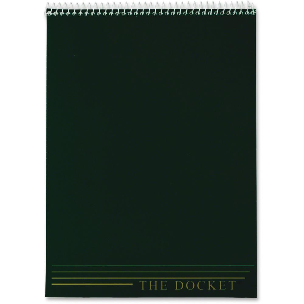 TOPS Docket Wirebound Legal Writing Pads - Letter - 70 Sheets - Wire Bound - 0.34" Ruled - 16 lb Basis Weight - Letter - 8 1/2" x 11" - 11" x 8.5" - White Paper - Perforated, Hard Cover, Stiff-back, S. Picture 3