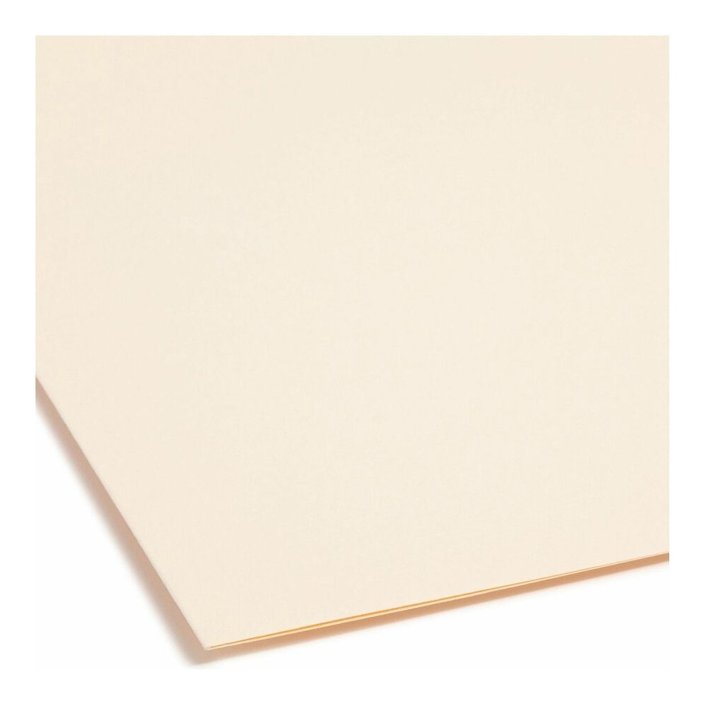 Smead Straight Tab Cut Letter Recycled Fastener Folder - 8 1/2" x 11" - 3/4" Expansion - 2 x 2K Fastener - 2" for Folder - 11 pt. - 2 Plys - Manila - Reinforced Tab - 10% Recycled - 50 / Box. Picture 3