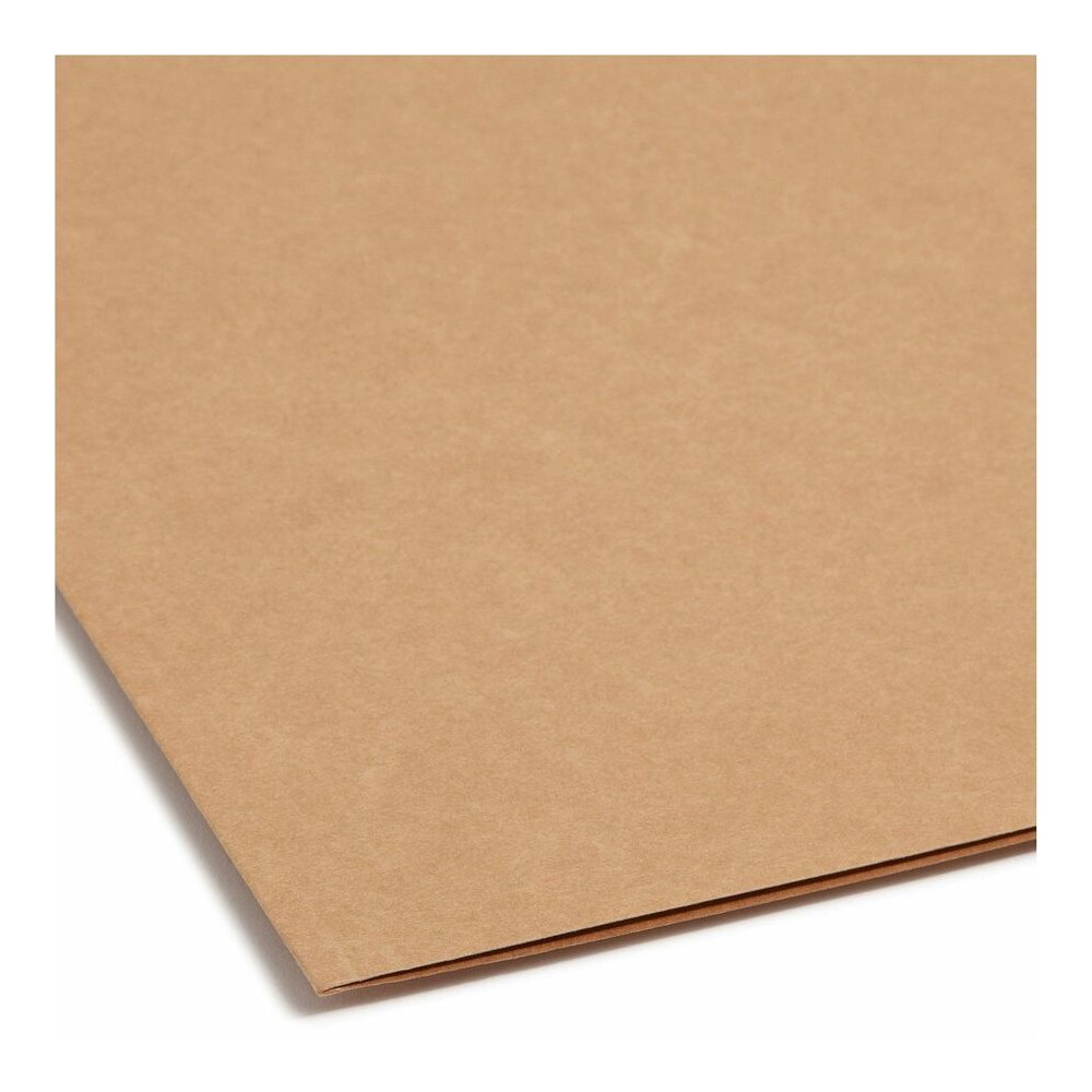 Smead 1/3 Tab Cut Letter Recycled Fastener Folder - 8 1/2" x 11" - 3/4" Expansion - 2 x 2K Fastener - 2" for Folder - Top Tab Location - Assorted Tab Position - 11 pt. - 2 Plys - Kraft - Reinforced Ta. Picture 5