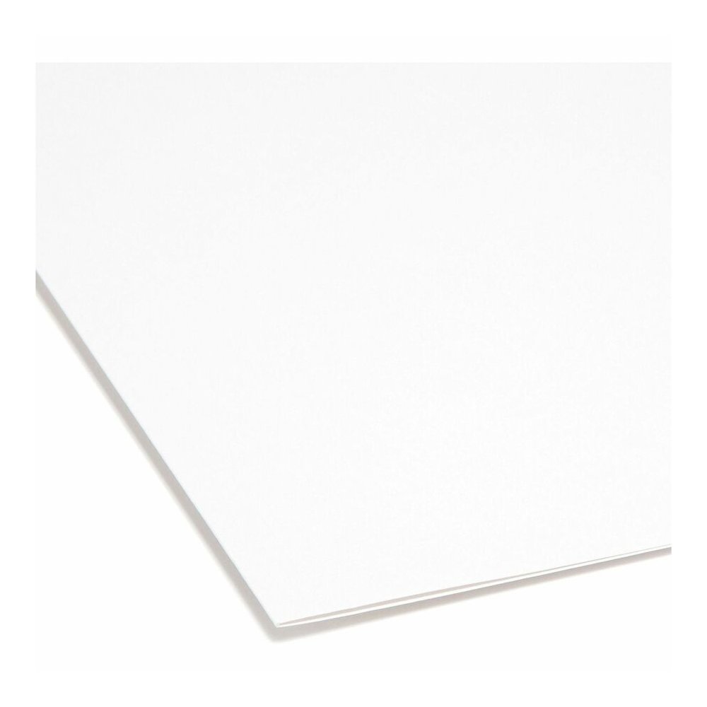 Smead Colored 1/3 Tab Cut Legal Recycled Top Tab File Folder - 8 1/2" x 14" - 3/4" Expansion - Top Tab Location - Assorted Tab Position - 11 pt. - 2 Plys - White - 10% Recycled - 100 / Box. Picture 2