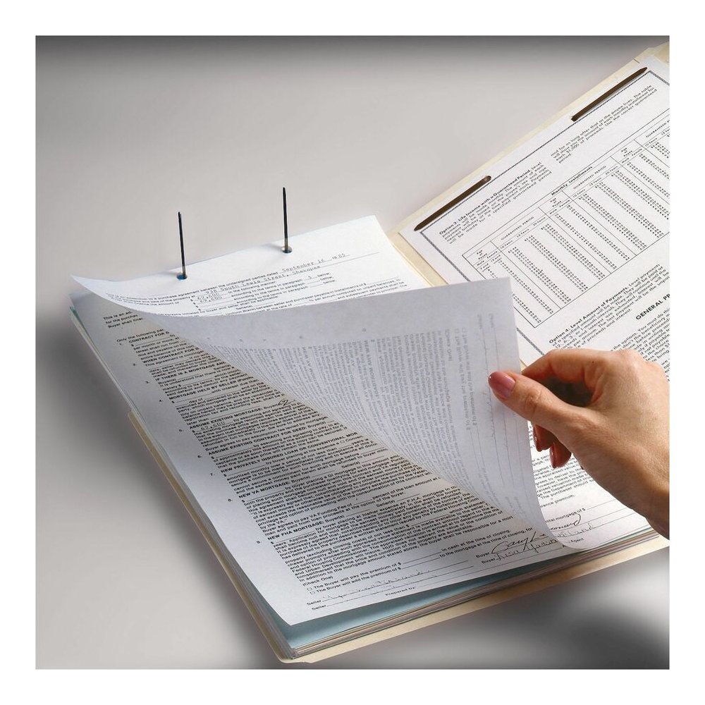 Smead 1/3 Tab Cut Legal Recycled Fastener Folder - 8 1/2" x 14" - 3/4" Expansion - 2 x 2K Fastener - 2" for Folder - Top Tab Location - Assorted Tab Position - 11 pt. - 2 Plys - Manila - Reinforced Ta. Picture 5